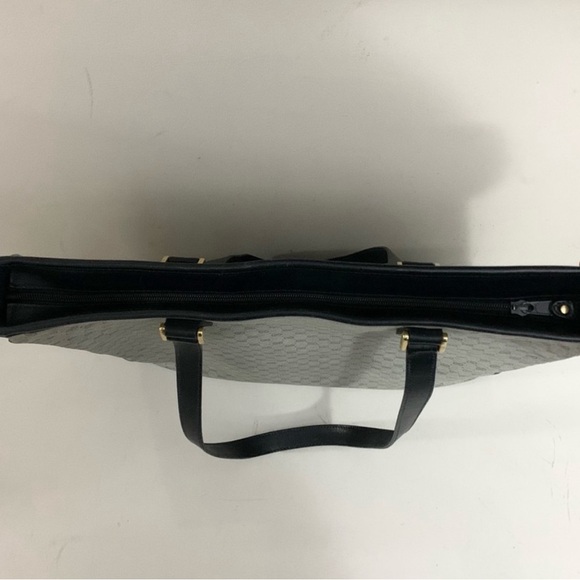 Micro GG classic vintage Navy blue Gucci tote! Computer bag. Pockets. Clean - Picture 8 of 11